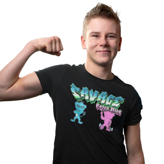 Youth Blue Savage Tagging Tee