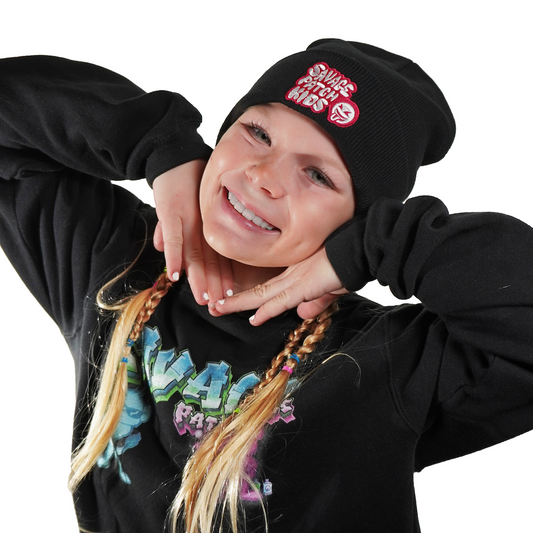 Pink Savage Smile Beanie