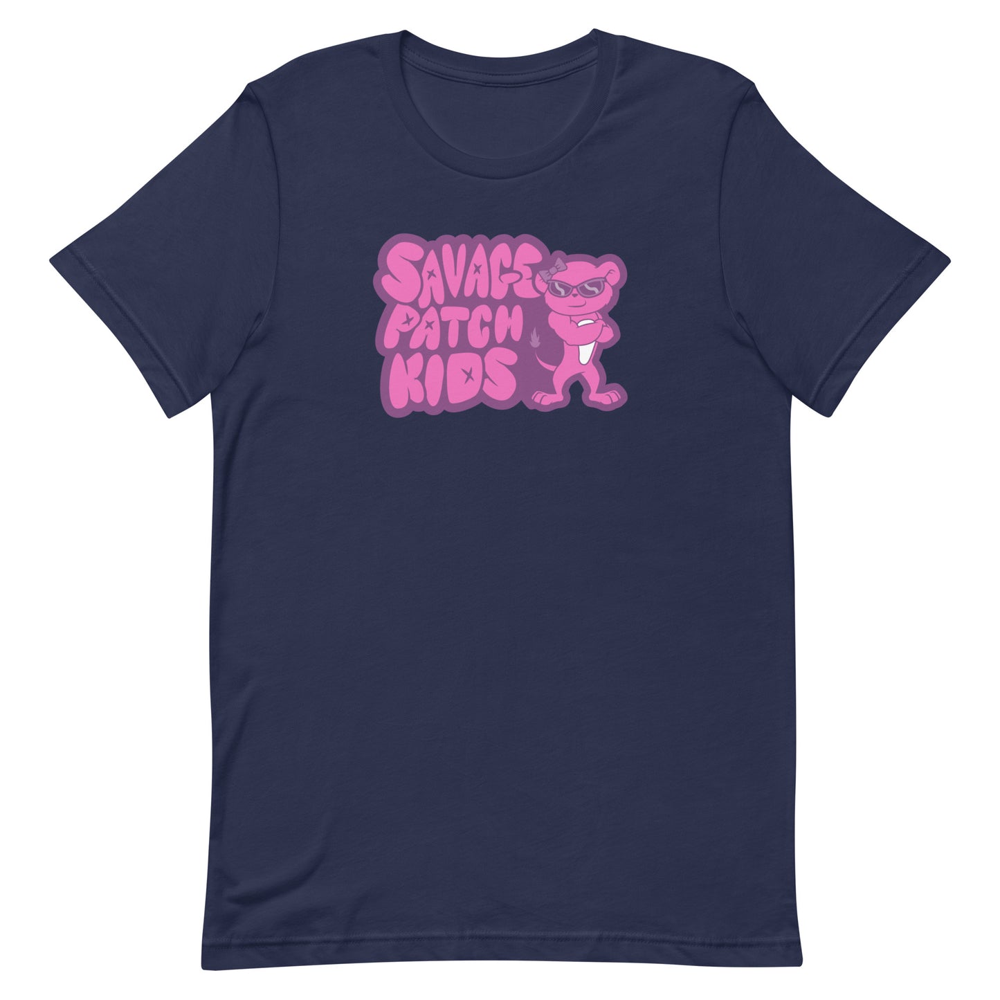 Adult "Patch" in Pink Tee