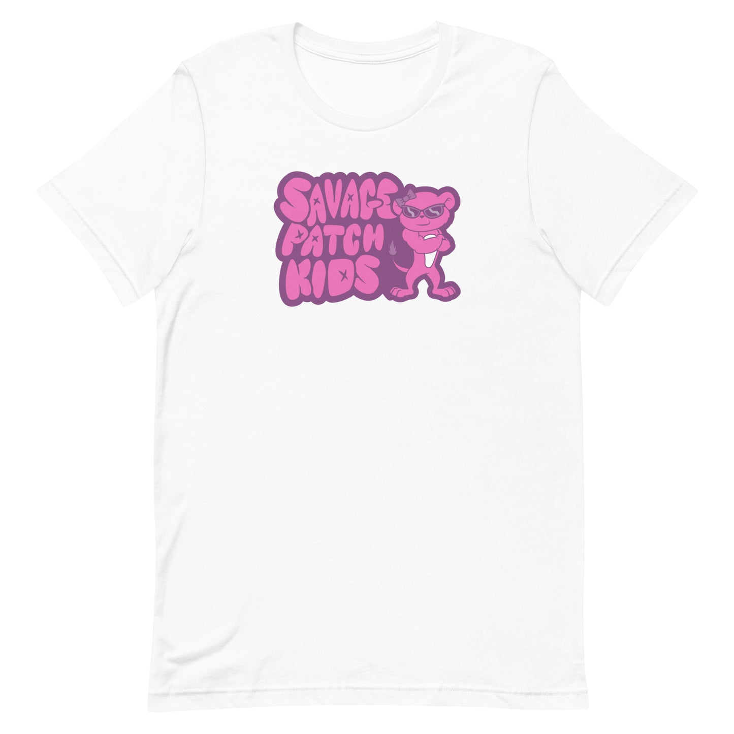 Adult "Patch" in Pink Tee