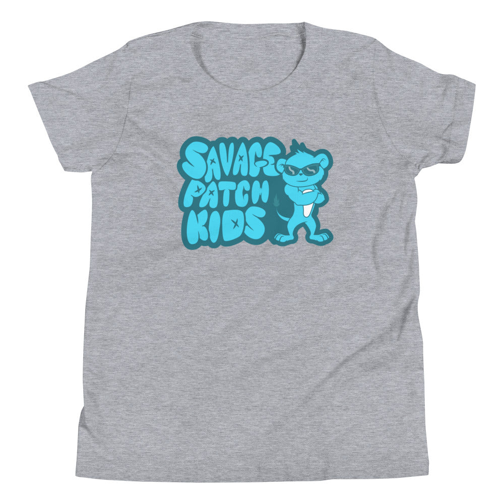 Youth "Patch" in Blue Tee