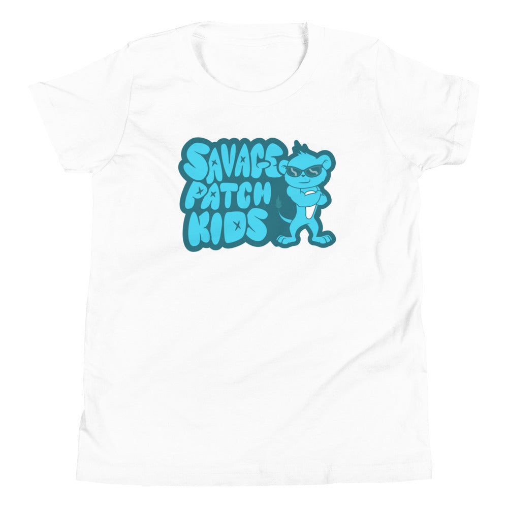 Youth "Patch" in Blue Tee