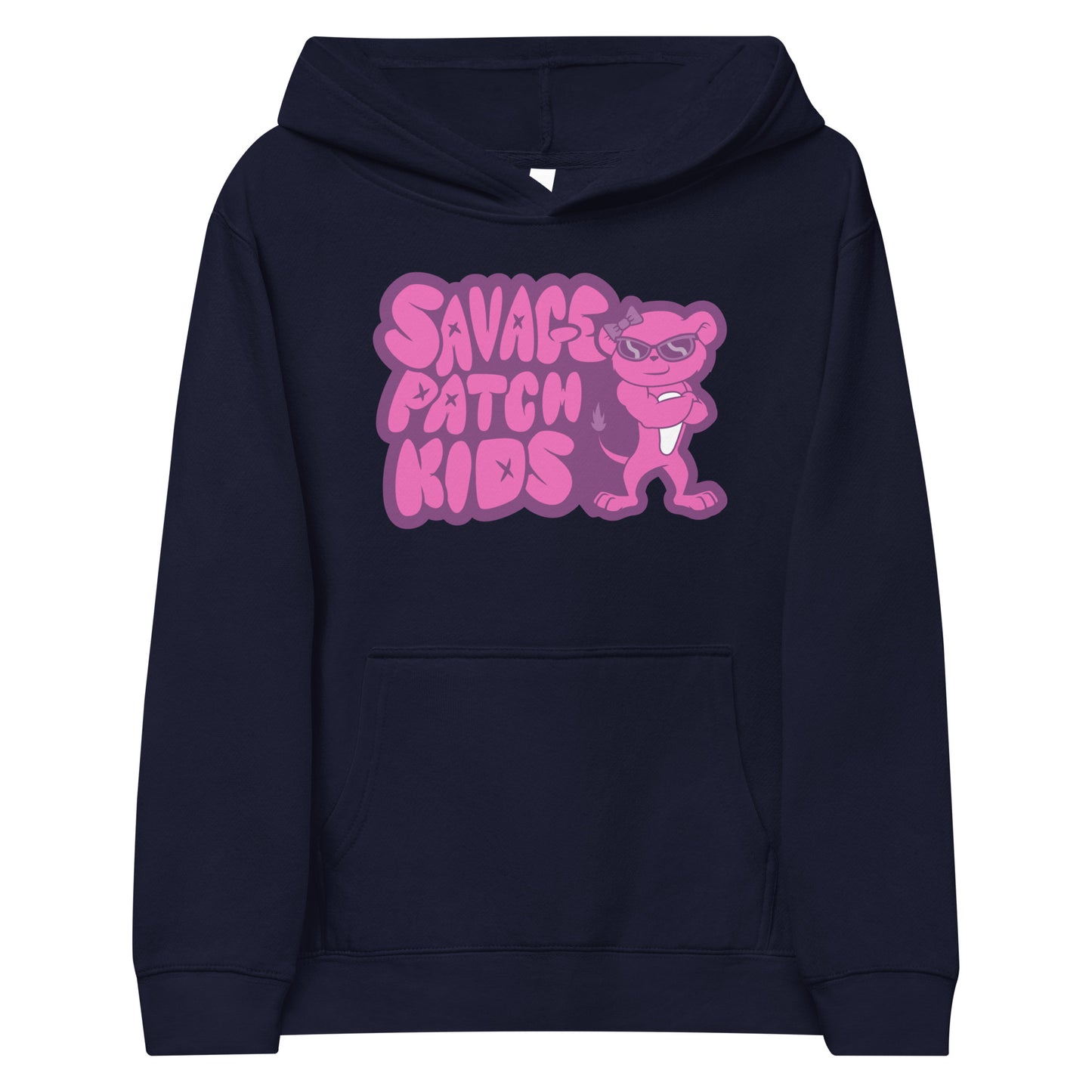 Youth "Patch" in Pink Hoodie