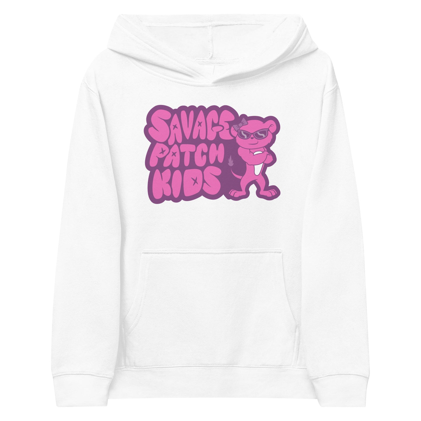 Youth "Patch" in Pink Hoodie