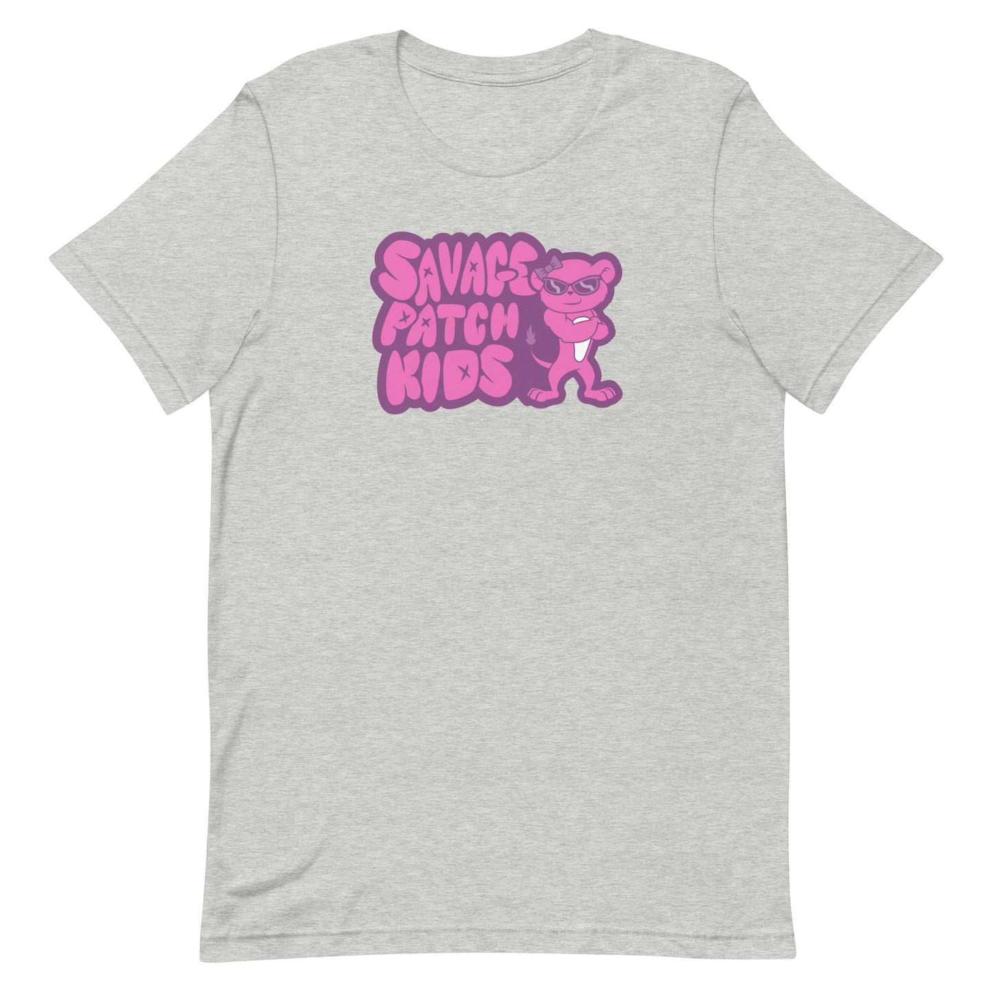 Adult "Patch" in Pink Tee