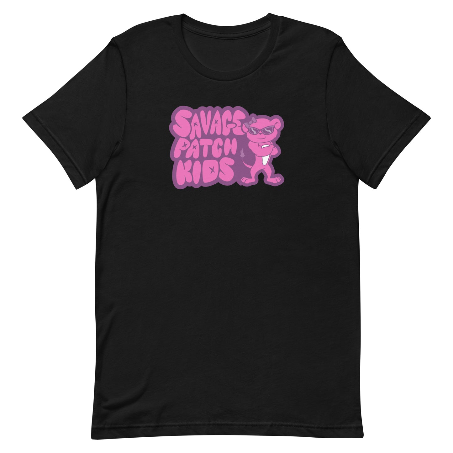 Adult "Patch" in Pink Tee